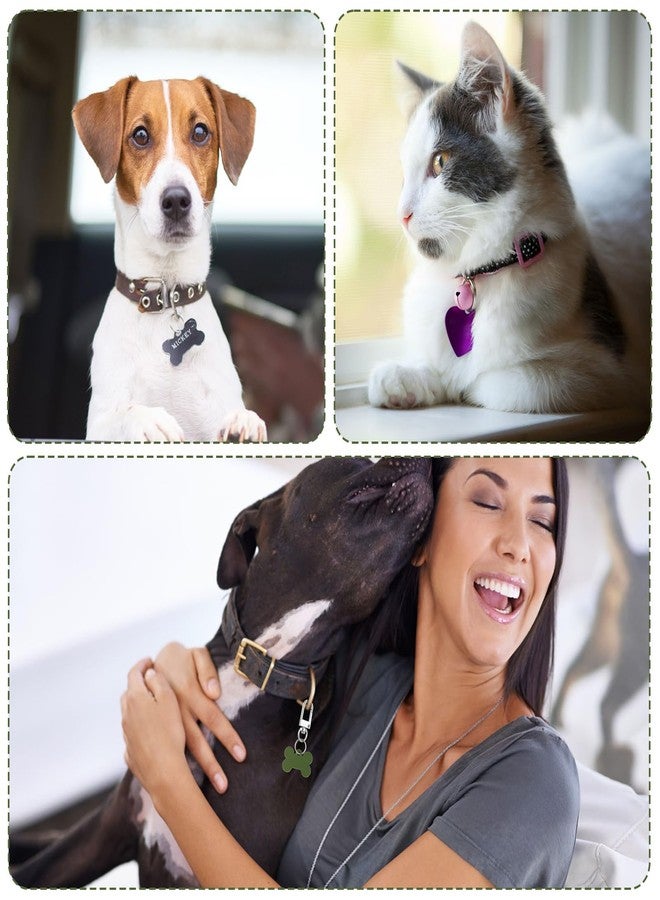 Ymapinc 20Pcs Quick Clips for Cat Dog Collar ID Tag, Small Metal Keychain Ring for Pet ID Tags, Car Keys, Dog Collar Accessories for Pet Safety - 5 Styles - Image 5